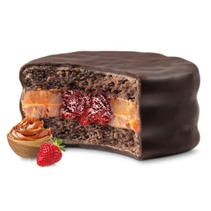 ALFAJOR RELLENO DDL Y FRUTILLA CAJA X 12 - Image 2