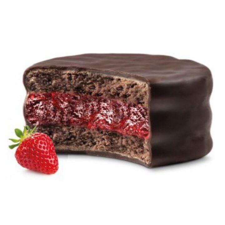 ALFAJOR RELLENO FRUTILLA CAJA X 12 - Image 2