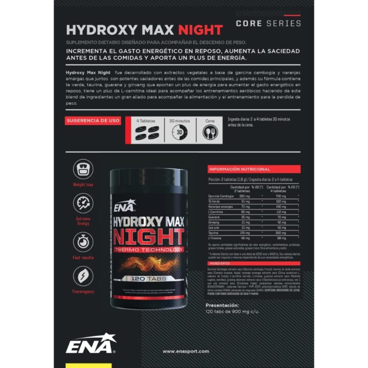 HIDROXY MAX NIGHT X120 - Image 2