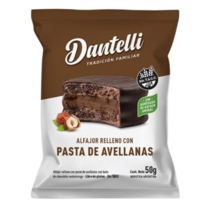 ALFAJOR RELLENO AVELLANAS CAJA X 12