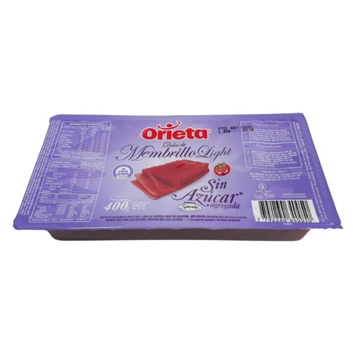 DULCE DE MEMBRILLO S/AZUCAR X 400G