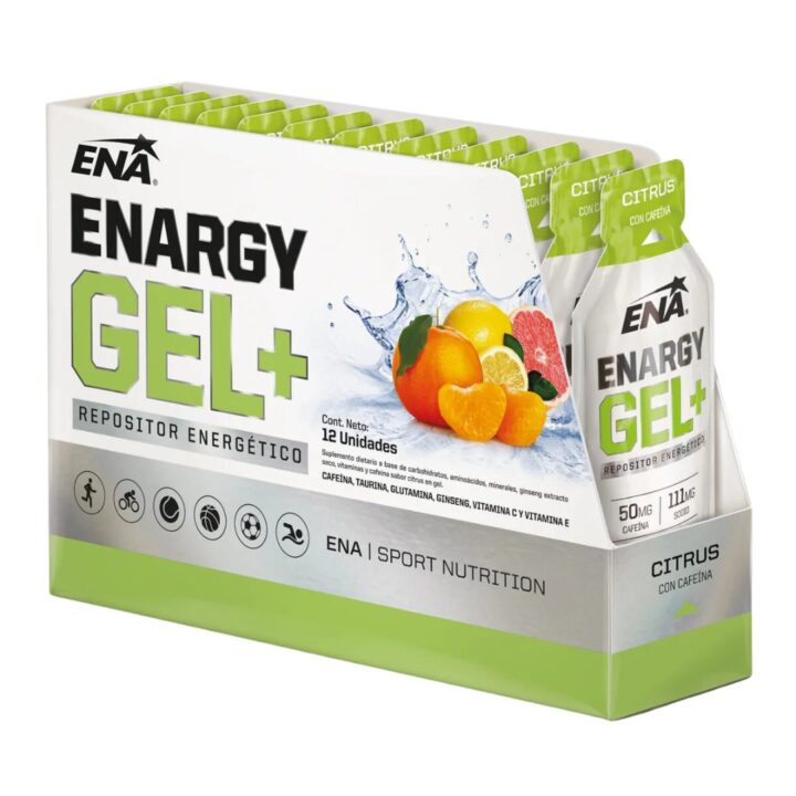ENARGY GEL CITRUS CON CAFEINA x 12