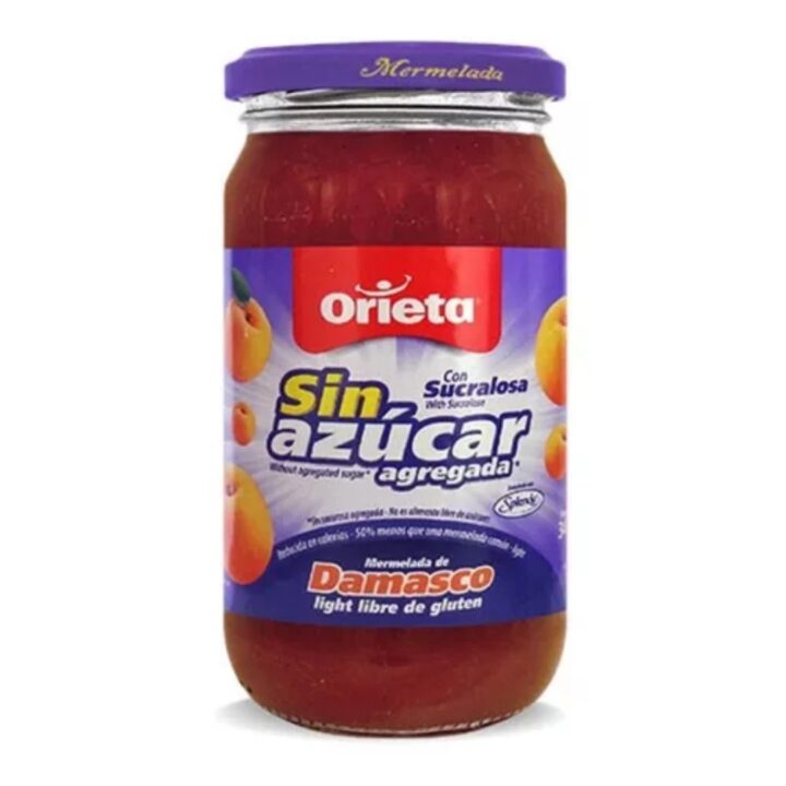 MERMELADA DAMASCO SIN AZUCAR X 340GRS