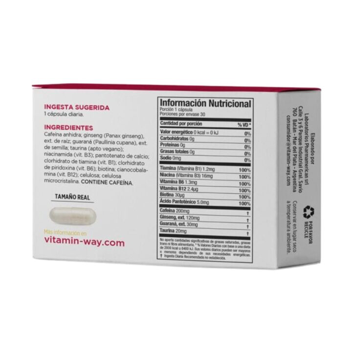 CAFEINA ENERGY + VWN Estuche x 30 cápsulas - Image 2