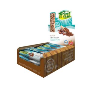 Barras de Cereal con Cacao sabor Chocolate, Semillas y Stevia x 20u