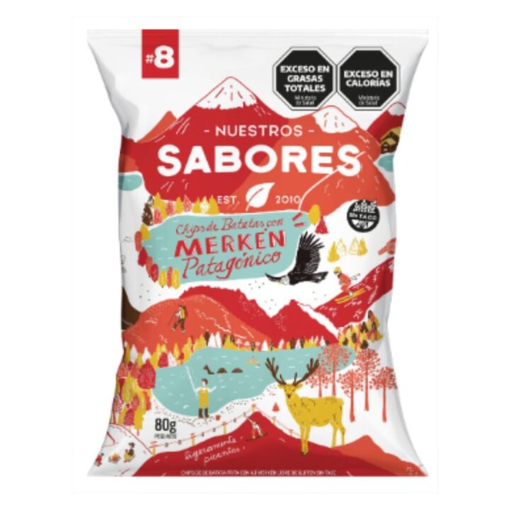 CHIPS BATATA CON MERKEN X 80G.