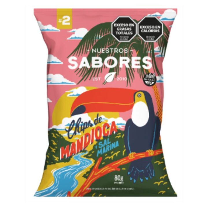 CHIPS MANDIOCA CON SAL MARINA X 80G.
