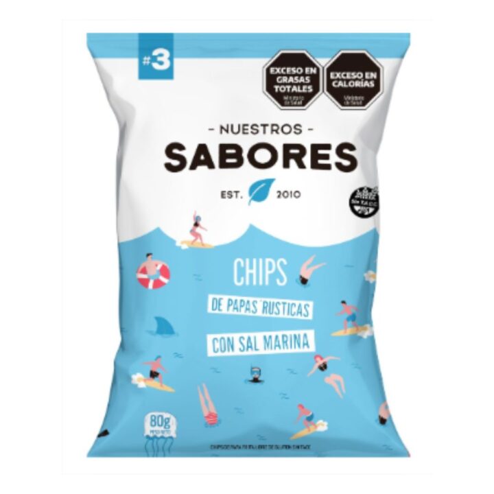 CHIPS PAPA CON SAL MARINA X 80G.