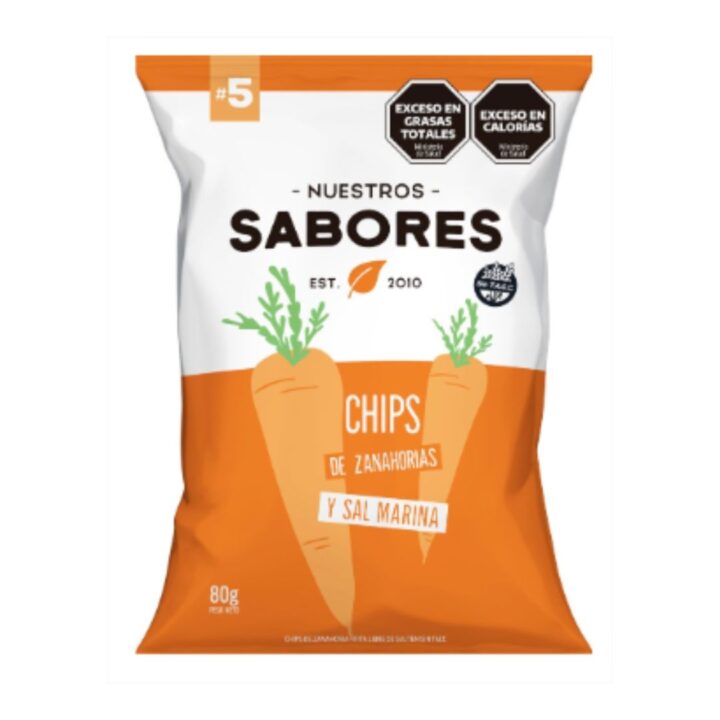 CHIPS ZANAHORIA CON SAL MARINA X 80G. (copia)