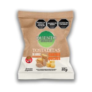 TOSTADITAS DE ARROZ CUATRO QUESOS X 95G.