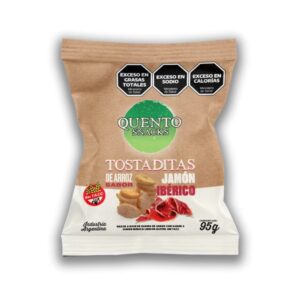 TOSTADITAS DE ARROZ JAMON IBERICO X 95G.