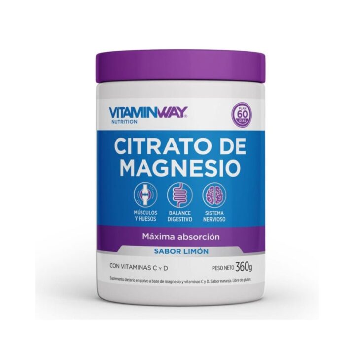 CITRATO DE MAGNESIO SABOR LIMON POTE X 360 GRS.