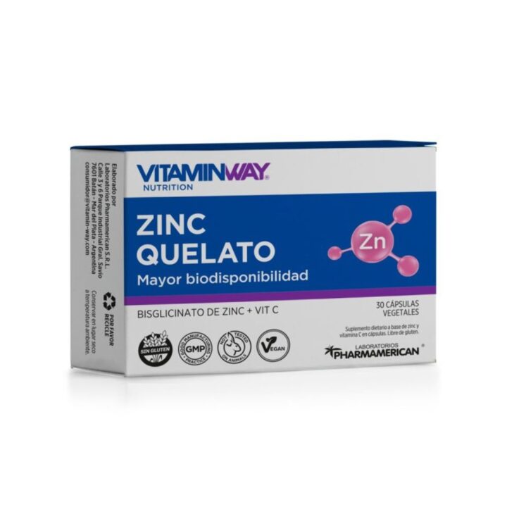 ZINC QUELATO Estuche x 30 Cápasulas